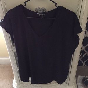 Express XL Black Silky Tee